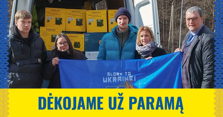 Paramos akcijos „Padovanok šilumą bibliotekai“ įrenginiai iškeliavo į Ukrainą