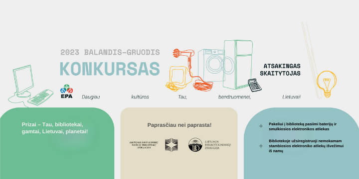 Atvykę į biblioteką rūšiuojame. Konkursas „Atsakingas skaitytojas“