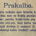 Lietuviškos kalbos gramatika. 1901 m.