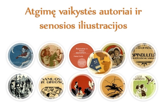 Atgimę vaikystės autoriai ir senosios iliustracijos