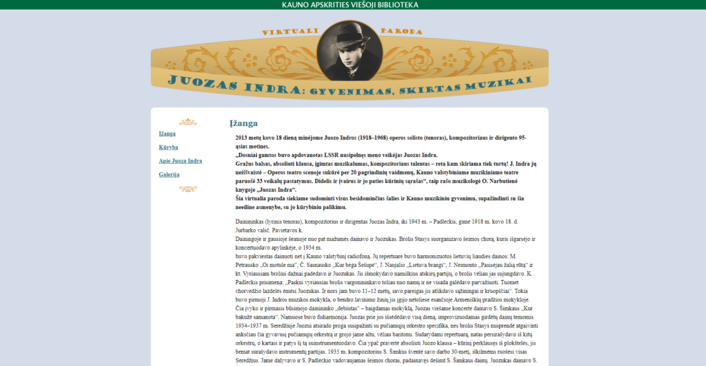 Juozas Indra (1918–1968) operos solistas (tenoras), kompozitorius ir dirigentas