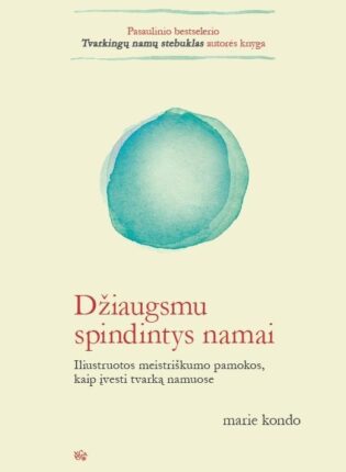 Marie Kondo „Džiaugsmu spindintys namai. Iliustruotos meistriškumo pamokos, kaip įvesti tvarką namuose“