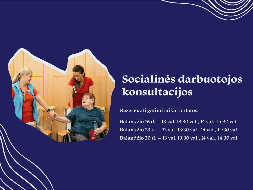 Socialinės darbuotojos konsultacijos