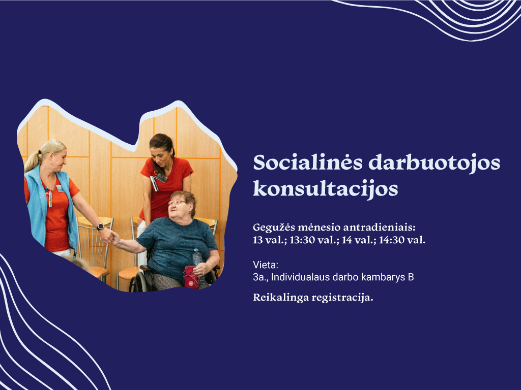 Socialinės darbuotojos konsultacijos