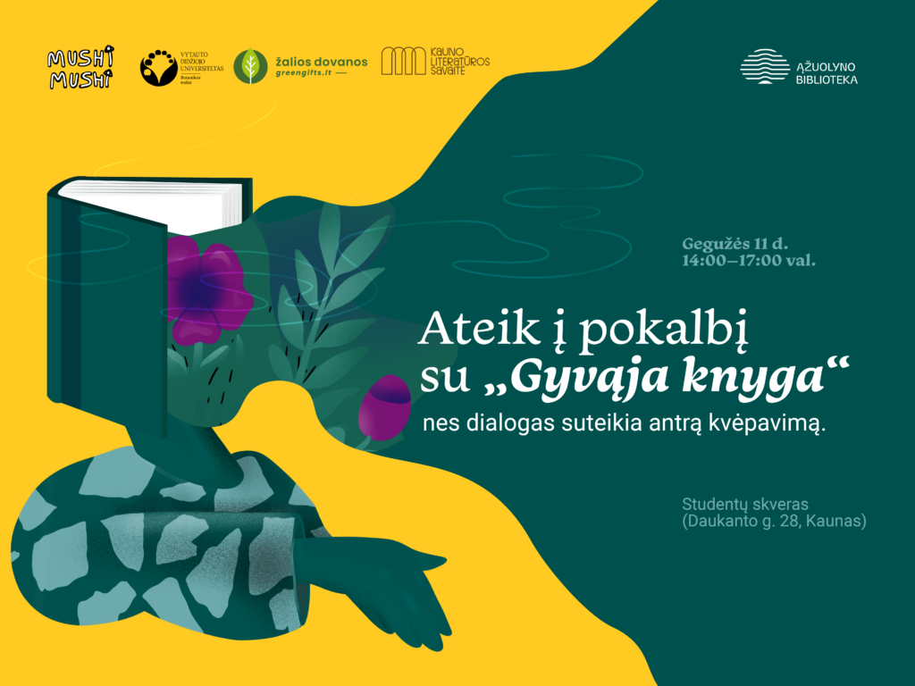 Ateik į pasimatymą su „gyvąja knyga“, nes dialogas suteikia antrą kvėpavimą