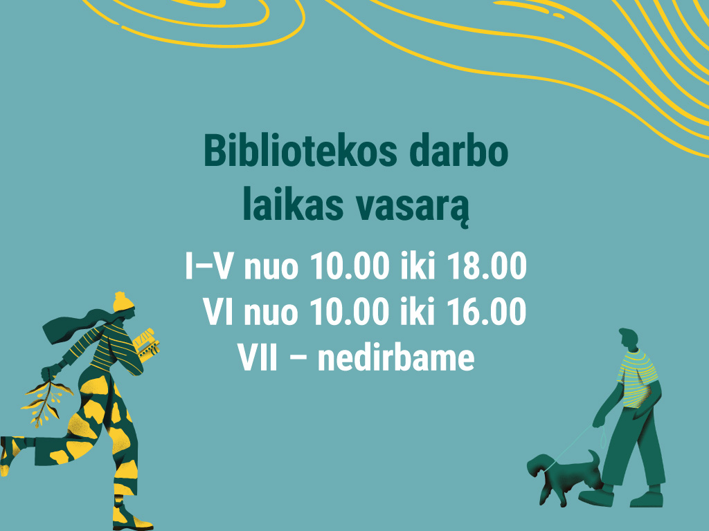 Bibliotekos darbo laikas vasarą