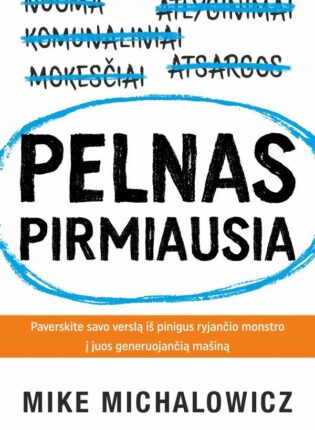 Mike Michalowicz „Pelnas pirmiausia. Paverskite savo verslą iš pinigus ryjančio monstro į juos generuojančią mašiną“