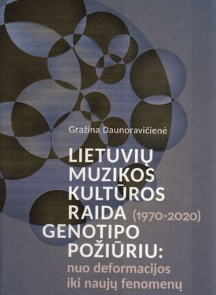 Gražina Daunoravičienė „Lietuvių muzikos kultūros raida (1970–2020) genotipo požiūriu: nuo deformacijos iki naujų fenomenų“