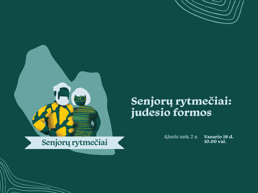 Ąžuolyno biblioteka kviečia senjorus į kūrybiškus judesio užsiėmimus „Judesio formos“. Turėsite galimybę ne tik aktyviai praleisti laiką, bet ir per kūno judesius atrasti naujų saviraiškos būdų. Šokį, kūrybinį judesį ir šiuolaikinio cirko veiklas jungiančias pamokas ves patyrę mokytojai, kurie padės lavinti kūno koordinaciją, lankstumą ir kūrybiškumą, o svarbiausia – džiaugtis procesu ir kūrybine laisve.