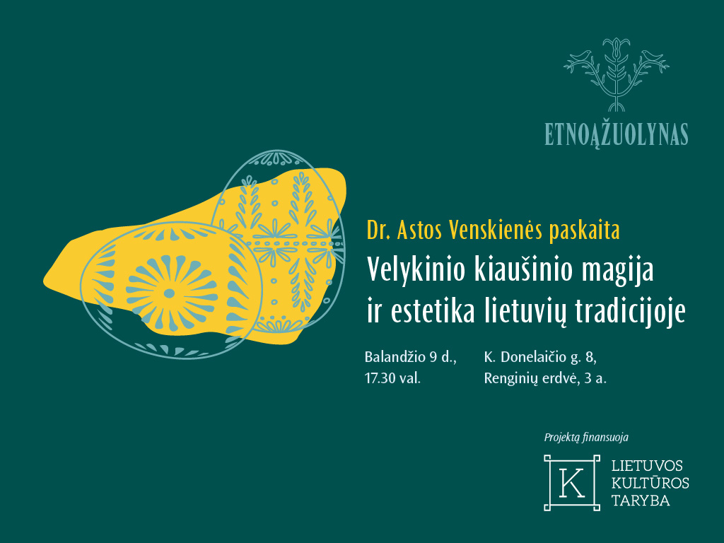 Balandžio 9 d. (trečiadienį) 17.30 val. Ąžuolyno biblioteka kviečia į Renginių erdvę (K. Donelaičio g. 8, 3 a.) pasiklausyti paskaitos apie kiaušinių marginimą bei apeiginį, maginį naudojimą lietuvių tradicijose.