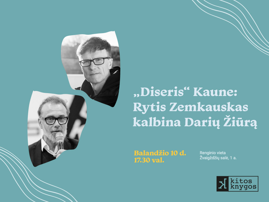 Balandžio 10 d., ketvirtadienį, 17.30 val. Ąžuolyno bibliotekos Žvaigždžių salėje (Radastų g. 2, 1 a.) vyks menininko Dariaus Žiūros knygos „Diseris“ pristatymas.