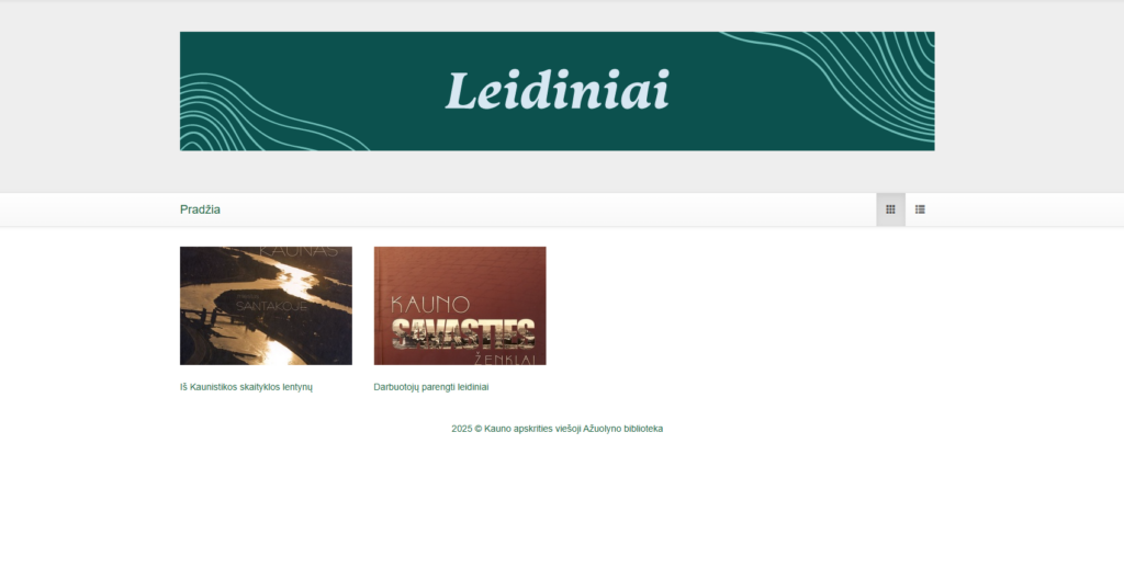 Bibliotekos darbuotojų leidiniai