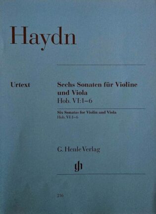 Joseph Haydn „Sechs Sonaten für Violine und Viola“