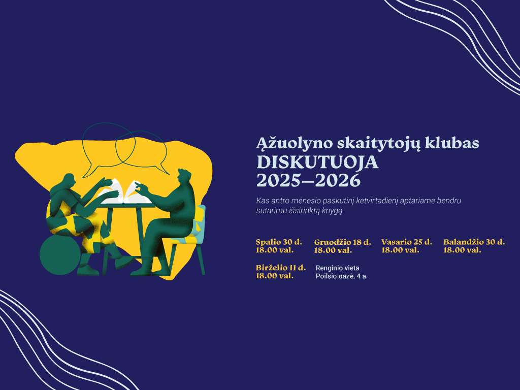 Ąžuolyno skaitytojų klubas DISKUTUOJA