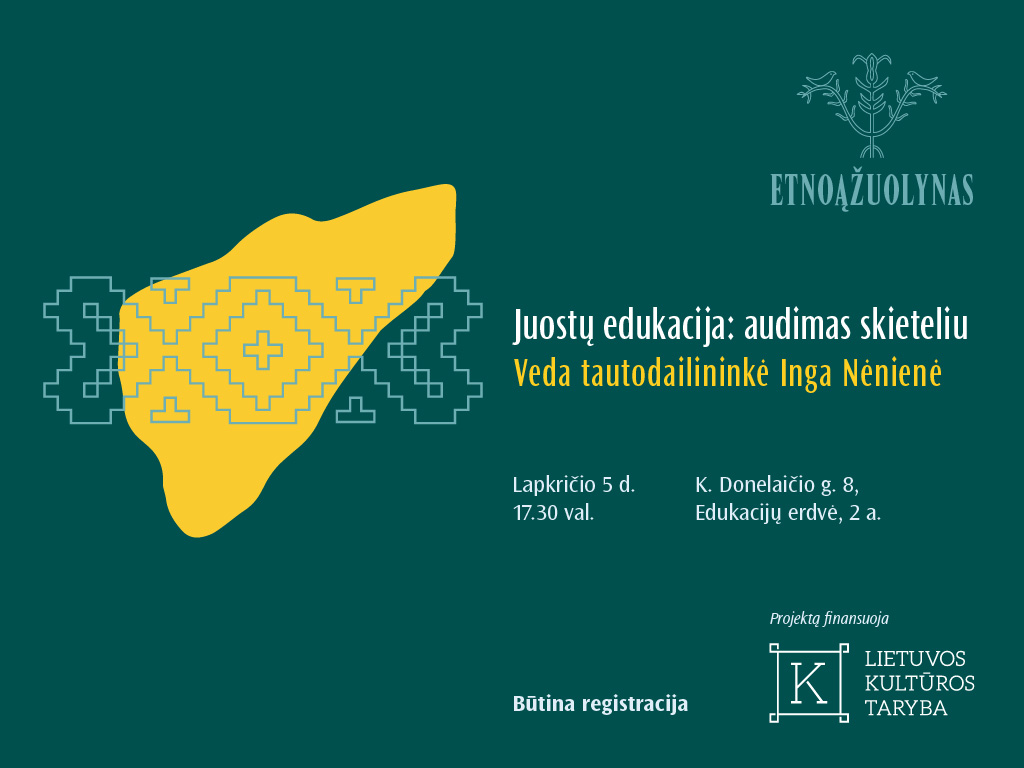 Juostų edukacija: audimas skieteliu