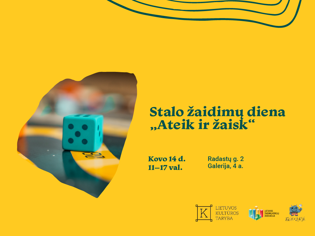 Stalo žaidimų diena „Ateik ir žaisk“ vėl bibliotekoje!