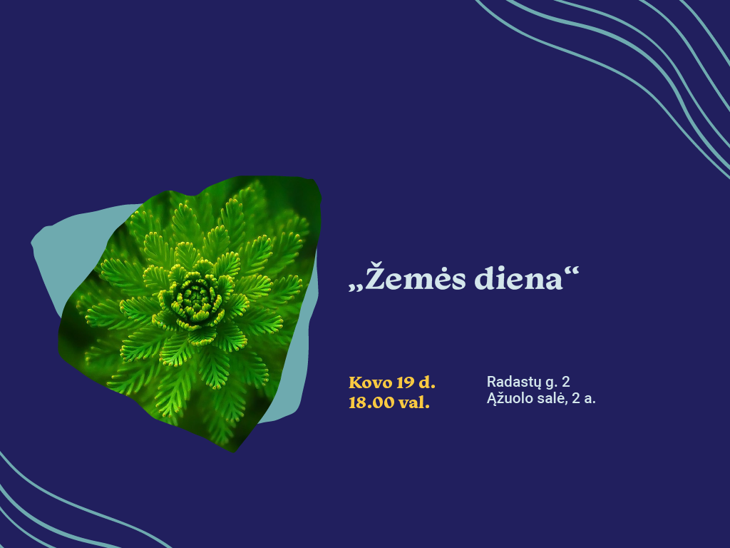 Kauno technologijos universiteto Socialinių, humanitarinių mokslų ir menų fakulteto mokslo grupė „Pilietinė visuomenė ir darnus vystymasis“ kovo 19 d. 18.00 val. tradiciškai kviečia kartu paminėti Žemės dieną.