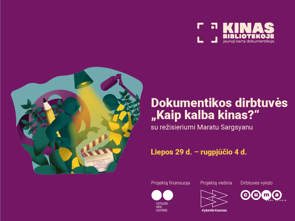 Ąžuolyno bibliotekoje – dokumentinio kino dirbtuvės su režisieriumi Maratu Sargsyanu