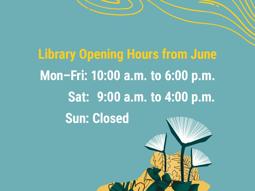 Library Opening Hours from June