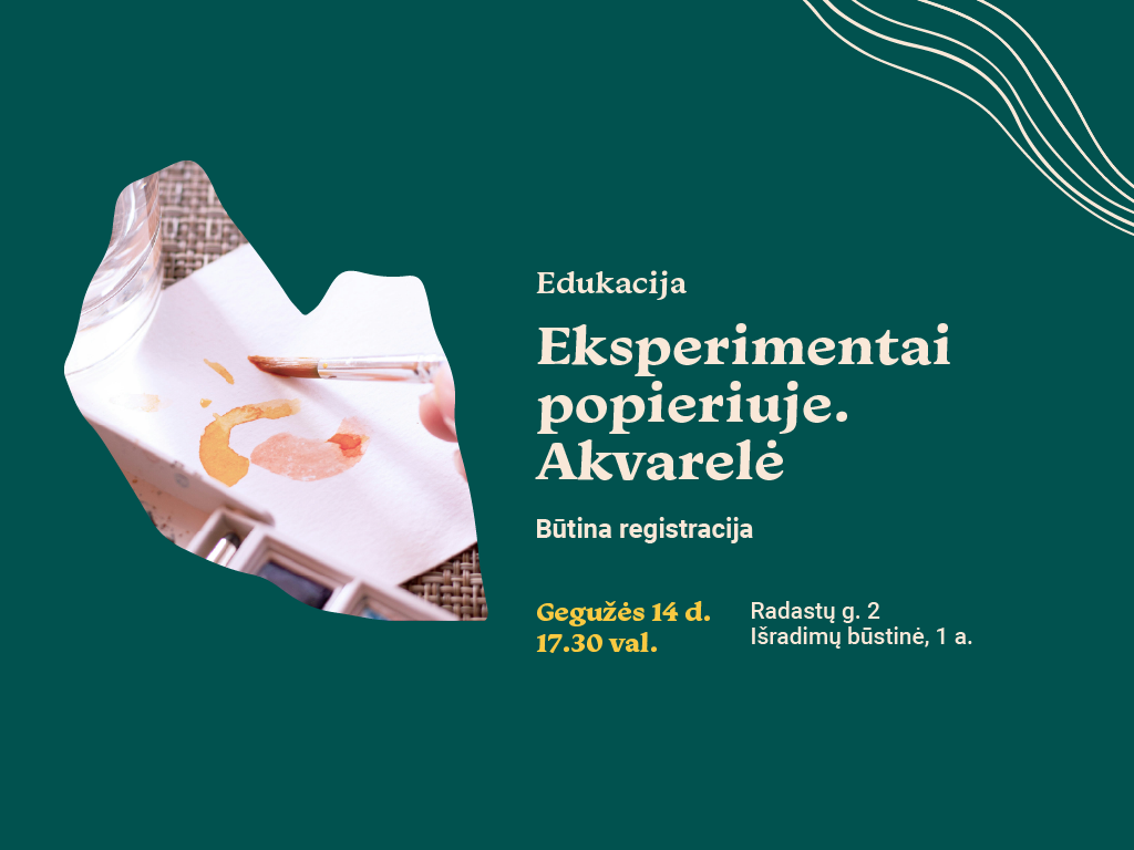 Eksperimentai popieriuje. Akvarelė