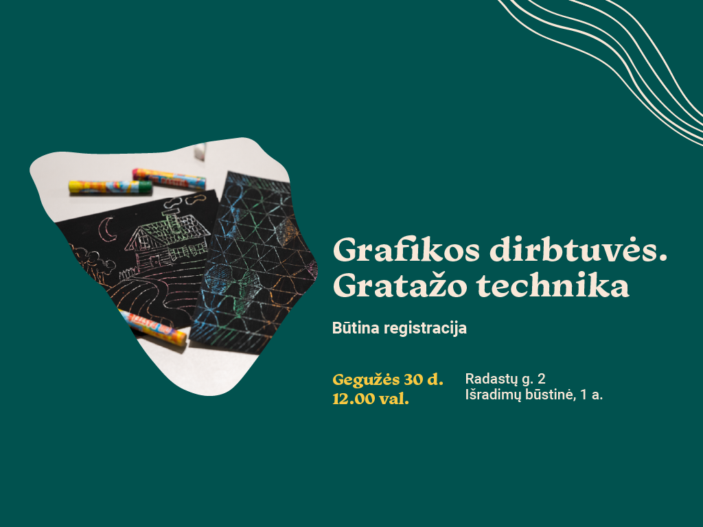Grafikos dirbtuvės. Gratažo technika