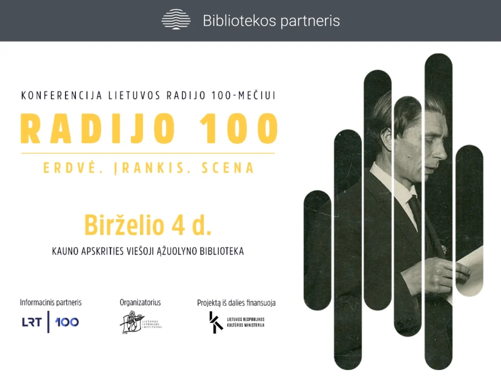 Šimtas radijo metų: Istorijos institutas kviečia į Lietuvos radijo jubiliejui skirtą konferenciją