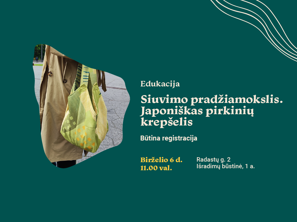 Siuvimo pradžiamokslis. Japoniškas pirkinių krepšelis