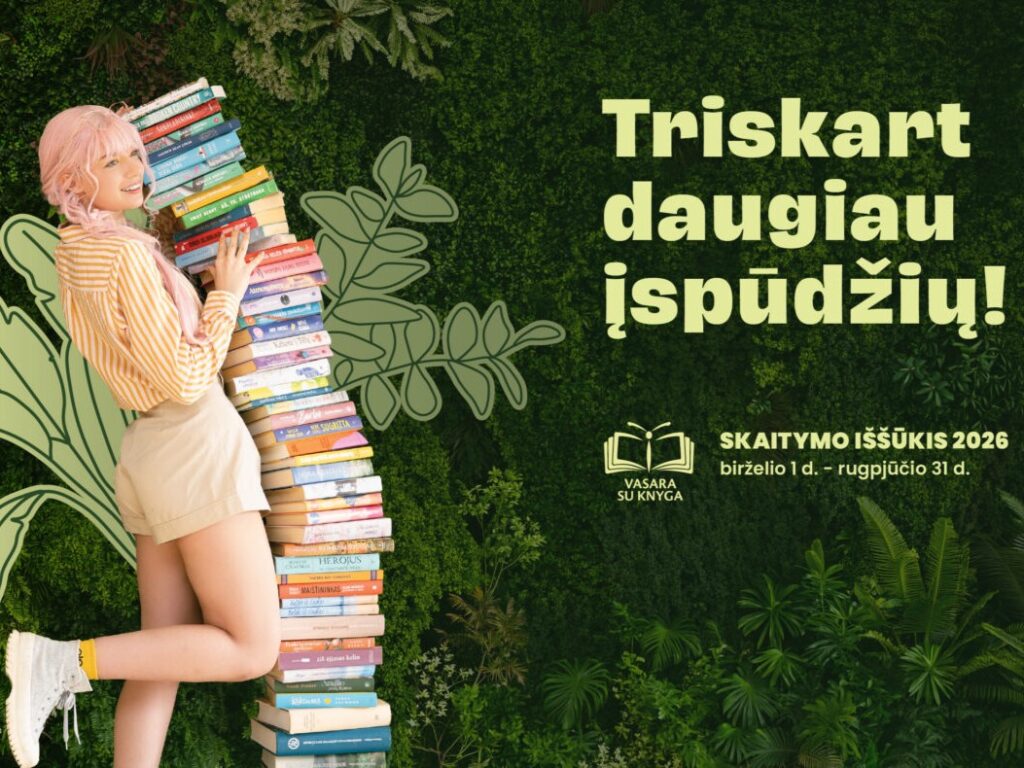 Startuoja skaitymo iššūkis „Vasara su knyga“: organizatoriai tikisi dar vieno rekordo