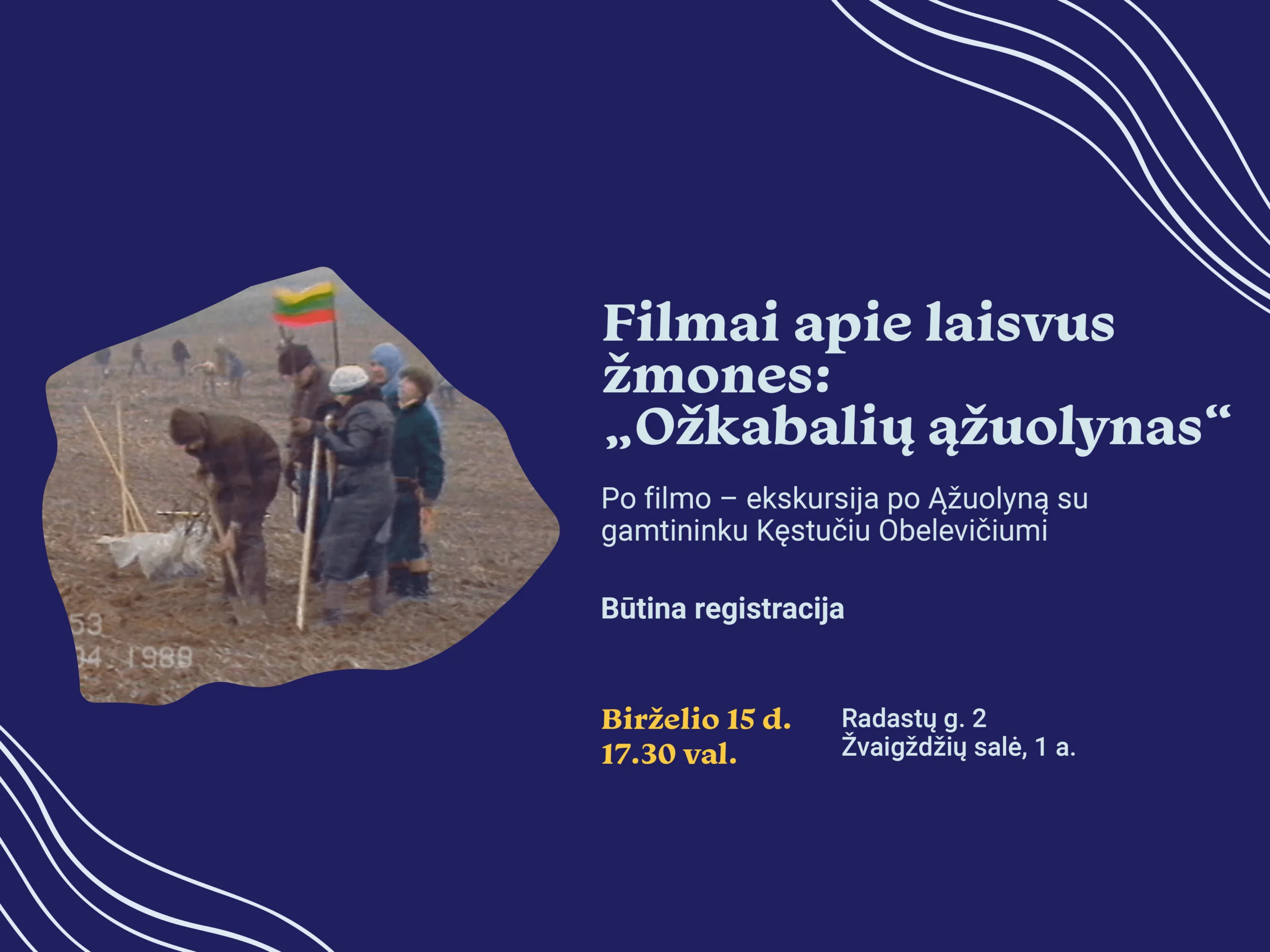 Birželio 15 d. 17.30 val. Žvaigždžių salėje (Radastų g. 2, 1 a.) Okupacijos ir genocido dieną paminėkime žiūrėdami trumpametražį filmą „Ožkabalių ąžuolynas“, o po filmo leisimės į ekskursiją po Ąžuolyną su gamtininku Kęstučiu Obelevičiumi – kalbėsime apie ne tik Kauno, bet ir visos Lietuvos ąžuolynus, jų gamtinę įvairovę ir savitas istorijas.