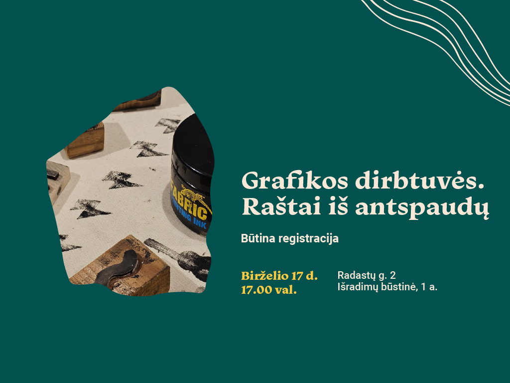 Grafikos dirbtuvės. Raštai iš antspaudų!